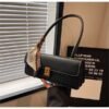 EMIR "Caramel Monogram" Woven PU Leather Shoulder Bag