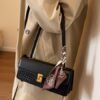EMIR "Caramel Monogram" Woven PU Leather Shoulder Bag
