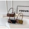 EMIR "Caramel Monogram" Woven PU Leather Shoulder Bag