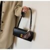 EMIR "Caramel Monogram" Woven PU Leather Shoulder Bag