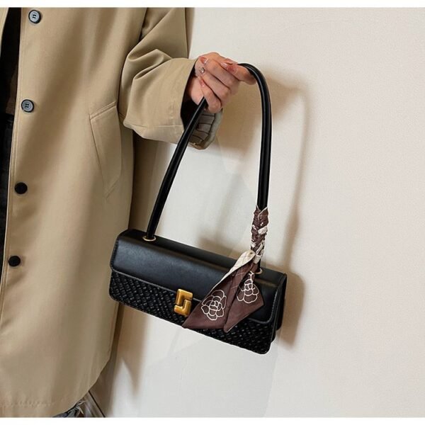 EMIR "Caramel Monogram" Woven PU Leather Shoulder Bag