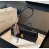 EMIR "Caramel Monogram" Woven PU Leather Shoulder Bag