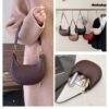 The Eclipse Bag – Minimalist French Crescent Shoulder Bag