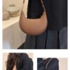 The Eclipse Bag – Minimalist French Crescent Shoulder Bag