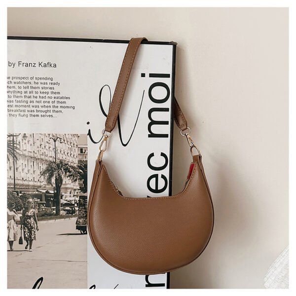 The Eclipse Bag – Minimalist French Crescent Shoulder Bag