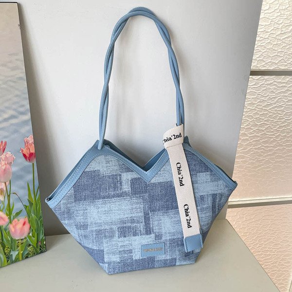 EMIR Geometric Checkered Tote – Fashionable Large Capacity Shoulder Bag