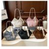 EMIR Geometric Checkered Tote – Fashionable Large Capacity Shoulder Bag