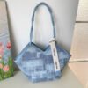 EMIR Geometric Checkered Tote – Fashionable Large Capacity Shoulder Bag
