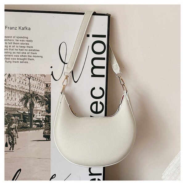 The Eclipse Bag – Minimalist French Crescent Shoulder Bag