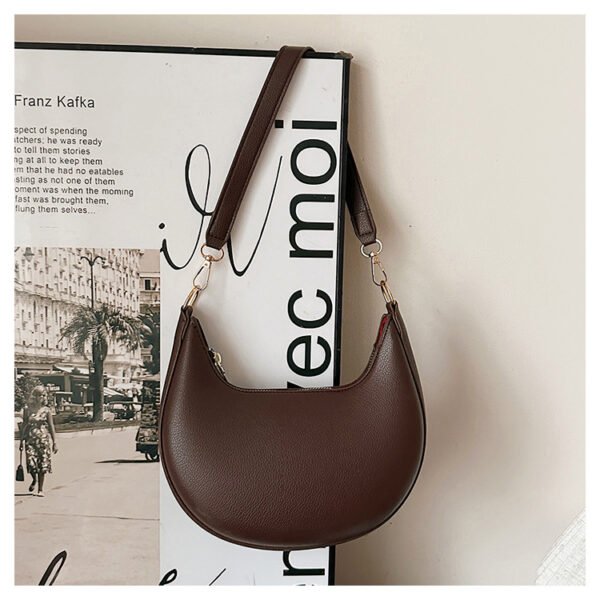 The Eclipse Bag – Minimalist French Crescent Shoulder Bag