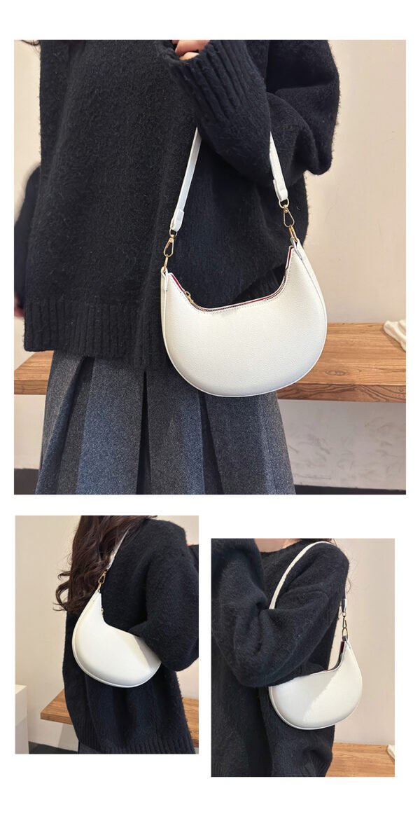 The Eclipse Bag – Minimalist French Crescent Shoulder Bag