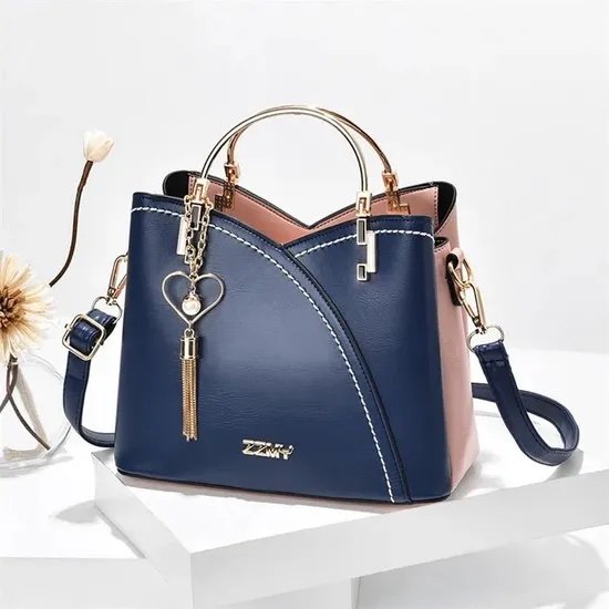 Elegant Structured Top Handle Shoulder Bag