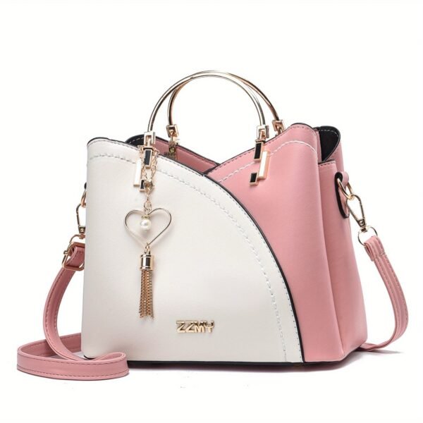 Elegant Structured Top Handle Shoulder Bag