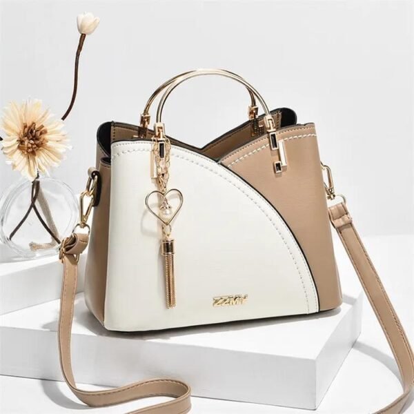 Elegant Structured Top Handle Shoulder Bag