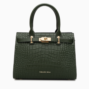 Verona Luxe Croc-Embossed Handbag
