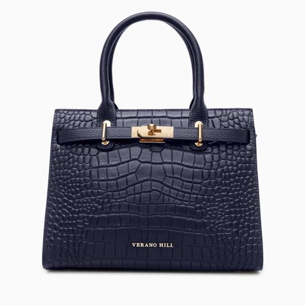 Verona Luxe Croc-Embossed Handbag