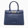 Verona Luxe Croc-Embossed Handbag