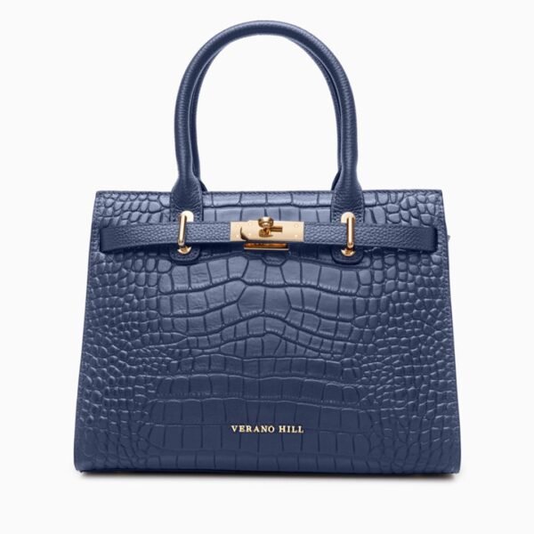 Verona Luxe Croc-Embossed Handbag