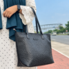 Women’s Large PU Tote Bag – Retro Commuter Shoulder Handbag
