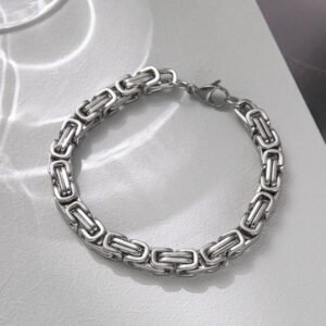 Silver Mesh Cuban Bracelet