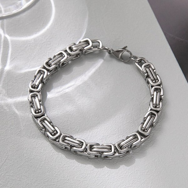 Silver Mesh Cuban Bracelet