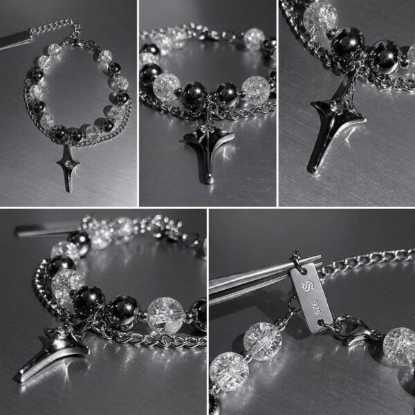 Silver Starlight Bead Bracelet