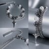 Silver Starlight Bead Bracelet