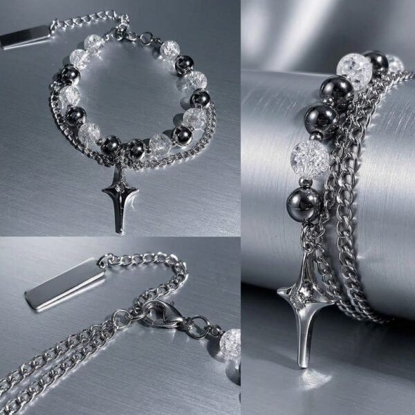Silver Starlight Bead Bracelet
