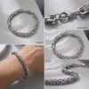 Silver Mesh Cuban Bracelet