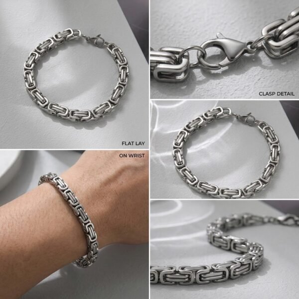 Silver Mesh Cuban Bracelet