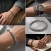 Silver Mesh Cuban Bracelet