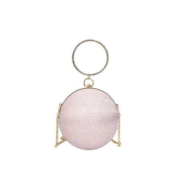 Sparkling Sphere Evening Rhinestone Clutch BagElevate your evening look with this statement Round Rhinestone Sphere Clutch Bag. Designed with a unique spherical silhouette and encrusted with brilliant, light-catching crystals, this bag is the ultimate show-stopping accessory for weddings, galas, parties, and special nights out.