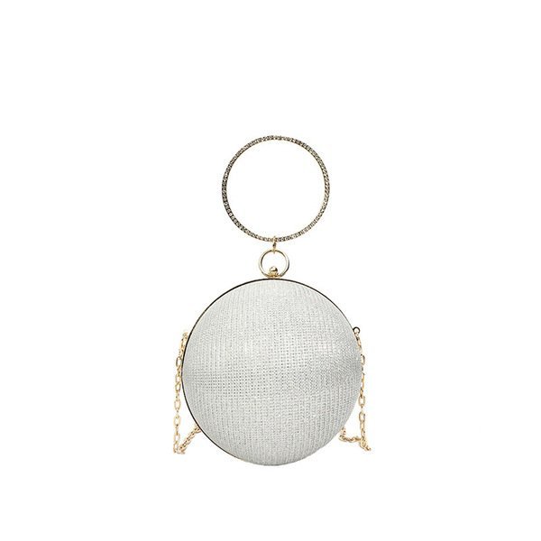 Sparkling Sphere Evening Rhinestone Clutch BagElevate your evening look with this statement Round Rhinestone Sphere Clutch Bag. Designed with a unique spherical silhouette and encrusted with brilliant, light-catching crystals, this bag is the ultimate show-stopping accessory for weddings, galas, parties, and special nights out.