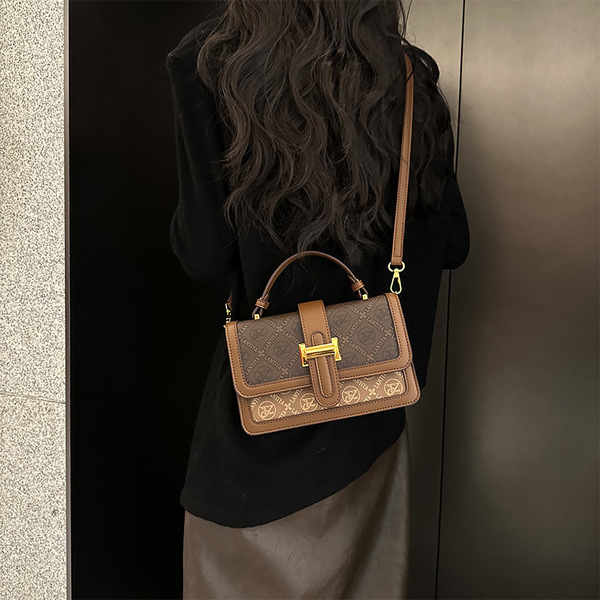 img_0794 Women’s Chic Crossbody Bag – Elegant Small Square Shoulder Bag with Zipper, Brown | Emir Bangladesh
