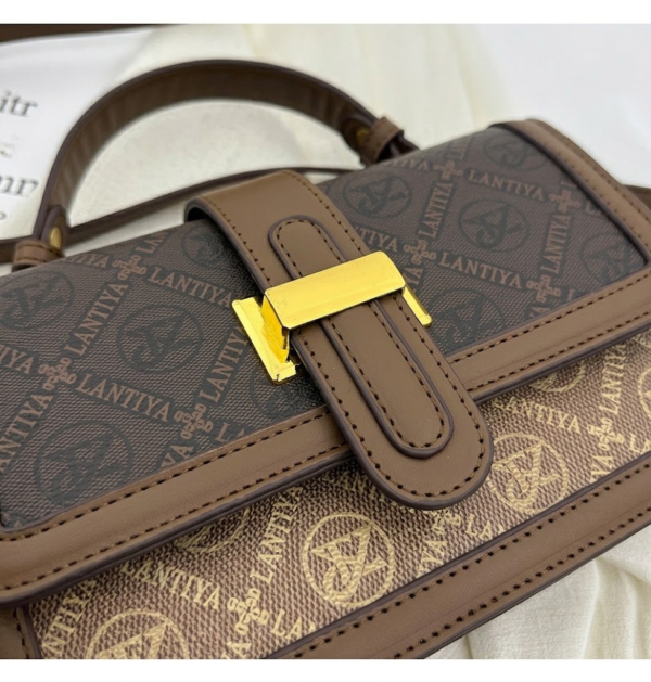 img_0812 Women’s Chic Crossbody Bag – Elegant Small Square Shoulder Bag with Zipper, Brown | Emir Bangladesh