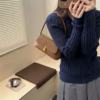 Women’s Leopard Print Shoulder Bag – Korean Retro Small Underarm Bag for Women